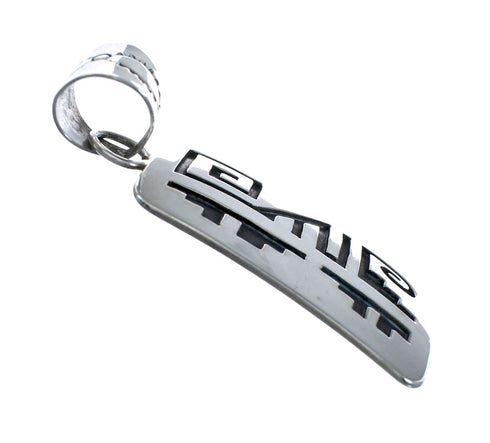 Navajo Sterling Silver Overlay Pendant SN20438